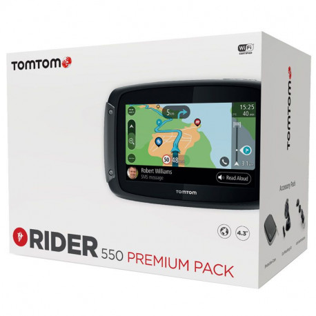 GPS TOM TOM RIDER 550 MONDE  PREMIUM PACK