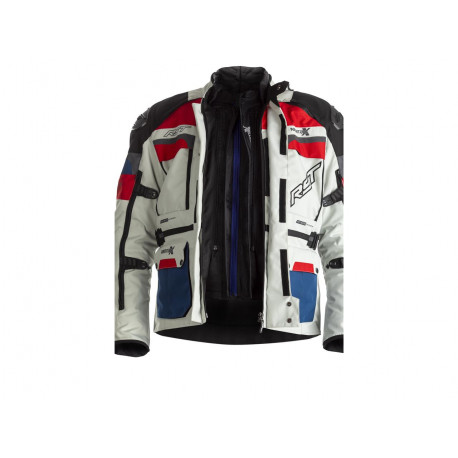 Veste RST Adventure-X Airbag CE textile Ice/Blue/Red taille 3XL homme