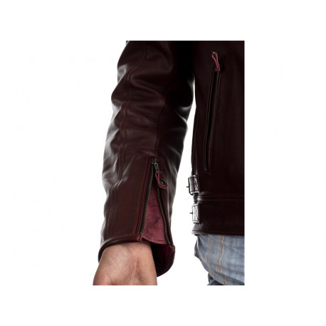 Blouson RST Brandish CE cuir rouge taille XXL homme