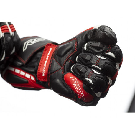 Gants RST Axis CE cuir rouge taille L homme