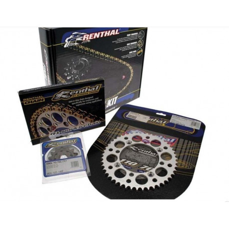 Kit chaine pour YAMAHA YZ250F '01-04, Transmission 13/48, Chaine RENTHAL 520R1