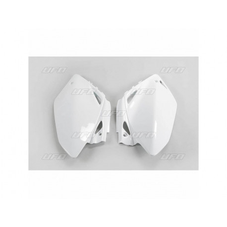 PLAQUES N° LATERALES CRF450  05-06 BLANC