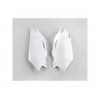 PLAQUES N° LATERALES CRF450 09  BLANC