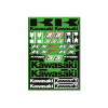 Planche de stickers BLACKBIRD universel Kawasaki 