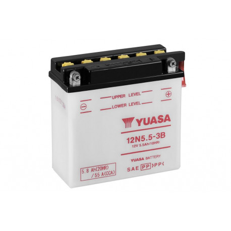 Batterie YUASA 12N5.5-3B conventionnelle