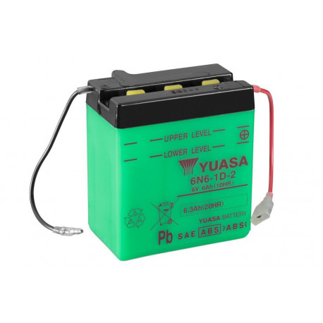 Batterie YUASA 6N6-1D-2 conventionnelle