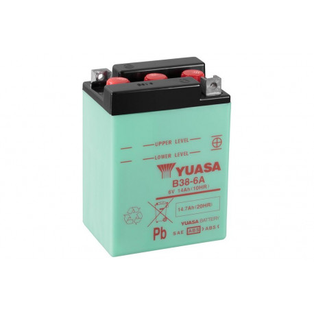 Batterie YUASA B38-6A conventionnelle