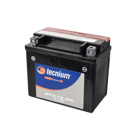 Batterie TECNIUM BTX12-BS sans entretien livrée avec pack acide