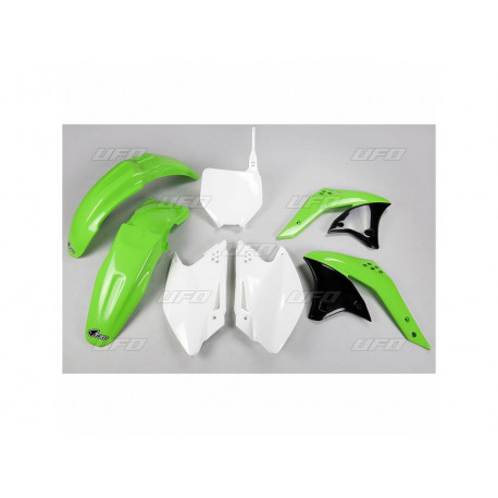 Kit plastiques UFO couleur origine vert/blanc Kawasaki KX250F 