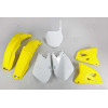 Kit plastiques UFO couleur origine jaune/blanc Suzuki RM125/250 