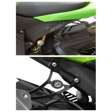KIT SUPRESSION REPOSE-PIEDS ARRIERE R&G RACING POUR ZX6R 09-10