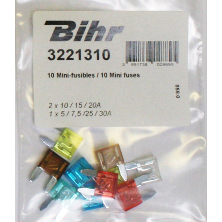 Mini-fusibles BIHR 10pcs