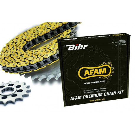 Kit chaine AFAM 428 type R1 (couronne standard) YAMAHA TT-R125LW (G. ROUES)