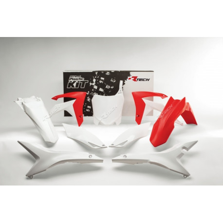 Kit plastiques RACETECH couleur origine rouge/blanc Honda CRF250/450R