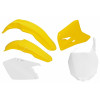 Kit plastiques RACETECH couleur origine 09 jaune/blanc Suzuki RM125/250