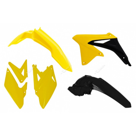 Kit plastiques RACETECH couleur origine jaune/noir Suzuki RMX450Z