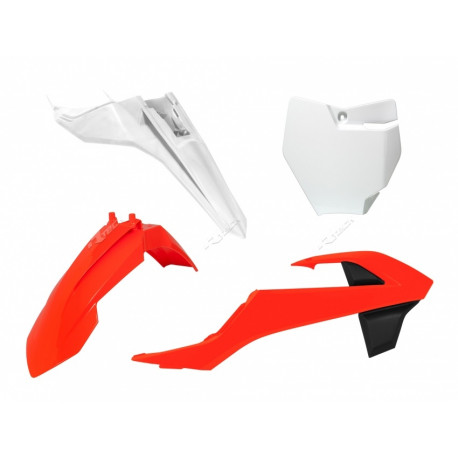Kit plastiques RACETECH couleur origine 16 orange/blanc KTM SX65