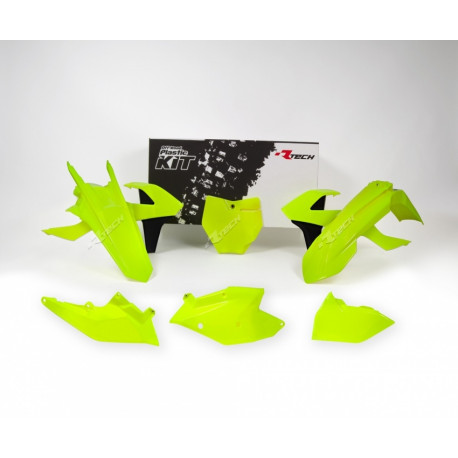 Kit plastiques RACETECH jaune fluo/noir KTM 
