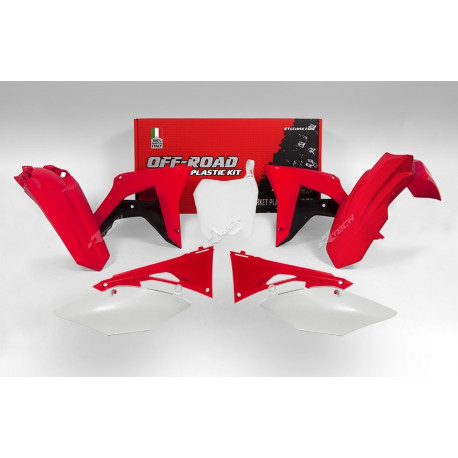 Kit plastique RACETECH couleur origine 17 rouge/noir/blanc Honda CRF450R 