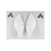 Plaques latérales UFO blanc Honda CRF450R/RX