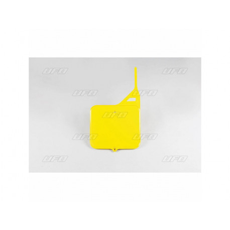 Plaque numéro frontale UFO jaune Suzuki RM125/250