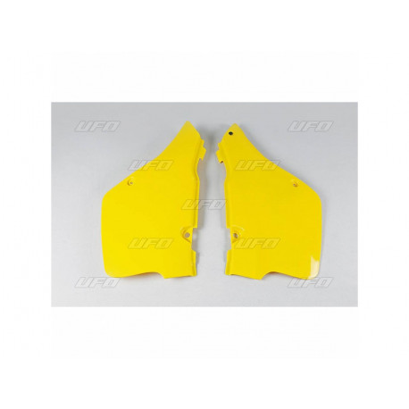 Plaque latérales UFO jaune Suzuki RM125