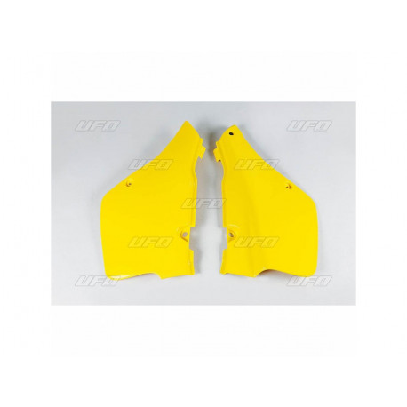 Plaque latérales UFO jaune Suzuki RM250