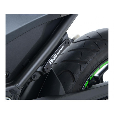 Cache-orifice repose-pieds R&G RACING noir Kawasaki
