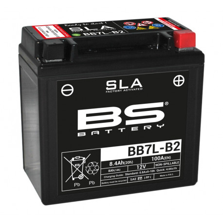Batterie BS BB7L-B2 sans entretien activée usine