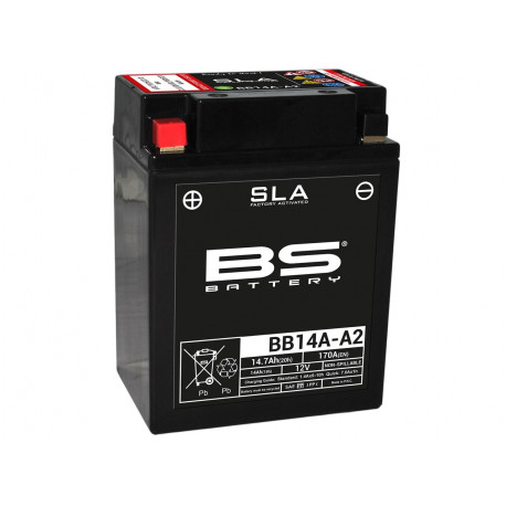 Batterie BS BB14A-A2 sans entretien activée usine