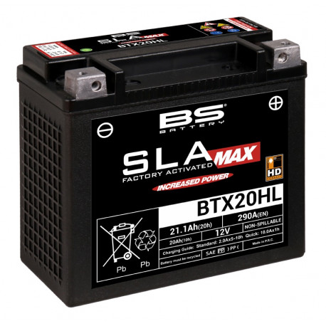 Batterie BS BTX20HL sans entretien activée usine