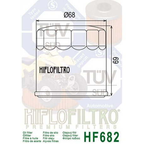 Filtre à huile Hiflofiltro HF682