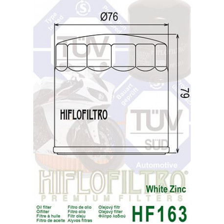 Filtre à huile Hiflofiltro HF163 BMW 