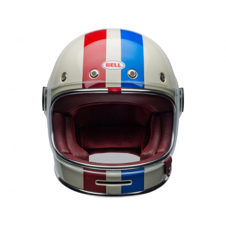 Casque BELL Bullitt DLX Command Gloss Vintage White/Red/Blue taille M