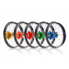 Kit roues complètes avant + arrière ART MX 21x1,60/19x2,15 jante noir/moyeu orange KTM