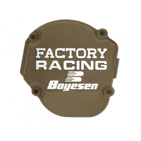 Couvercle de carter d'embrayage BOYESEN Factory Racing alu couleur magnésium Honda CRF250R