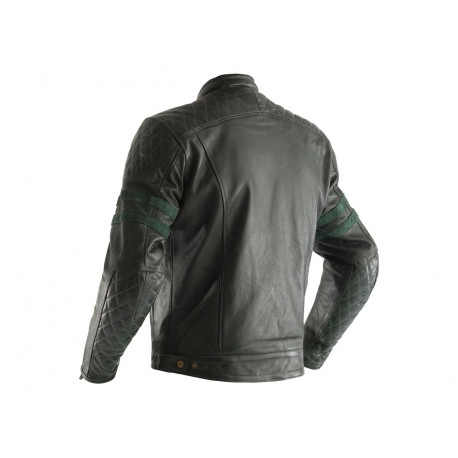 Veste cuir RST Hillberry CE vert taille S homme