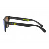 Lunettes de soleil OAKLEY Frogskins® XS Valentino Rossi Signature Series (Youth Fit) Polished Black verres PRIZM™ Sapphire  