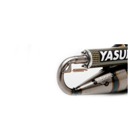 Ligne complète YASUNI Scooter R acier/silencieux aluminium rouge Gilera Runner 50