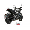 Silencieux double MIVV MK3 Steel Black/casquette inox Honda CB1000R