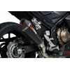 Silencieux SCORPION Serket Taper carbone/casquette ABS noir Honda CBR500R