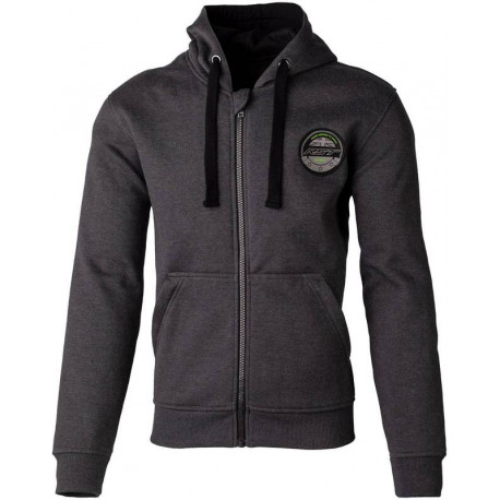 Hoodie RST x Kevlar® Zip Through Factory Reinforced CE textile - gris/vert taille S