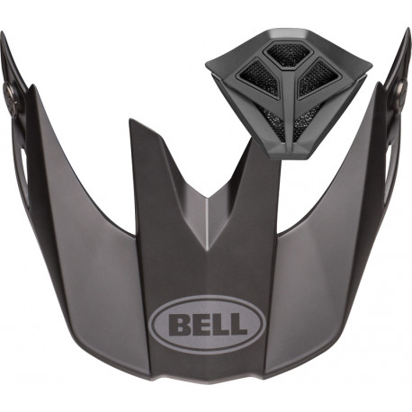 Kit visière et ventilation de bouche BELL Moto-10 - Mirage Black Matte