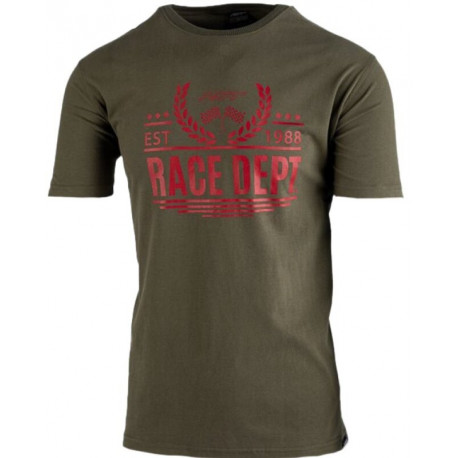 T-Shirt RST Est 1988 - kaki/rouge taille S