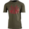 T-Shirt RST Est 1988 - kaki/rouge taille L