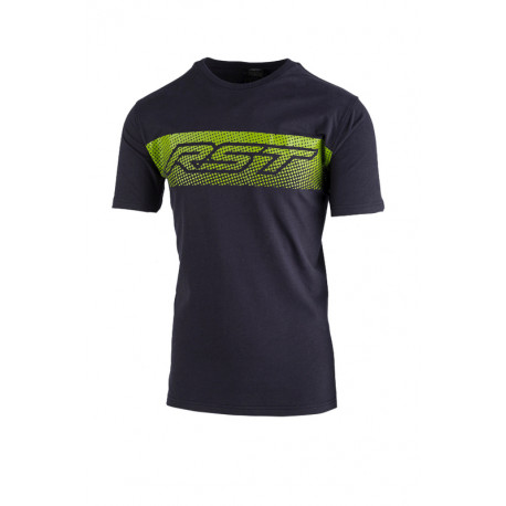 T-Shirt RST Gravel - bleu navy/vert citron taille S