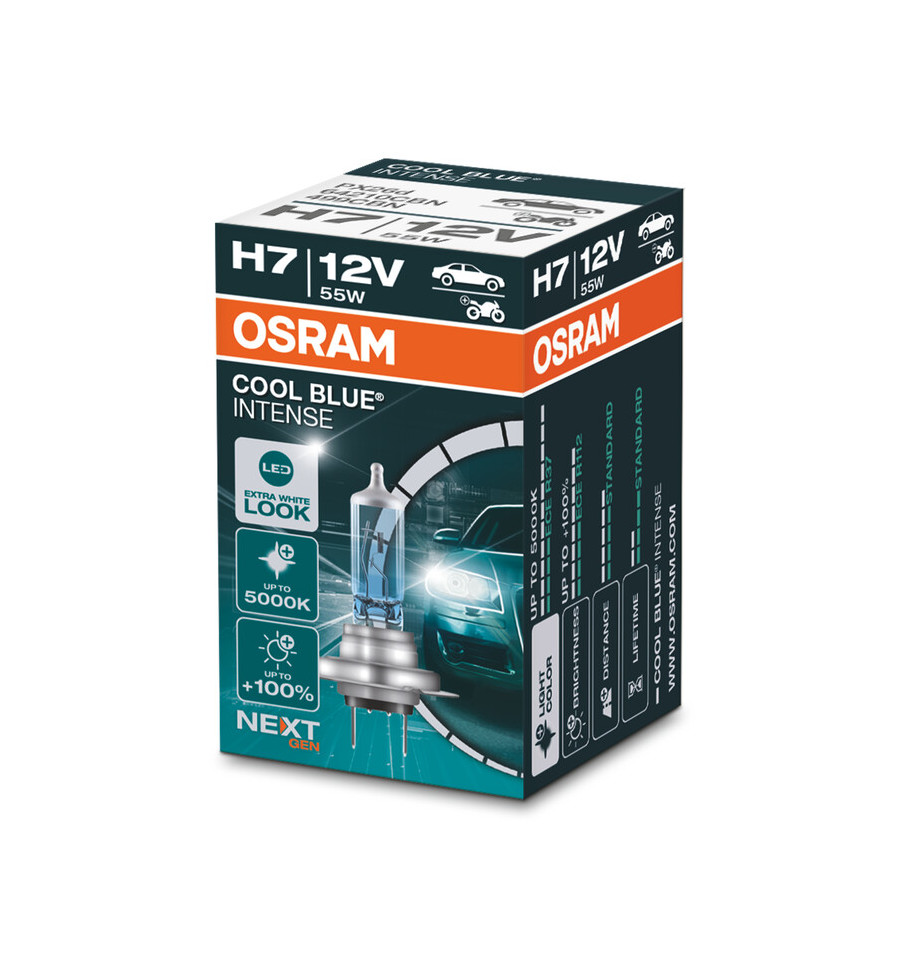 Ampoule OSRAM Cool Blue Intense H7 12V/55W - X1