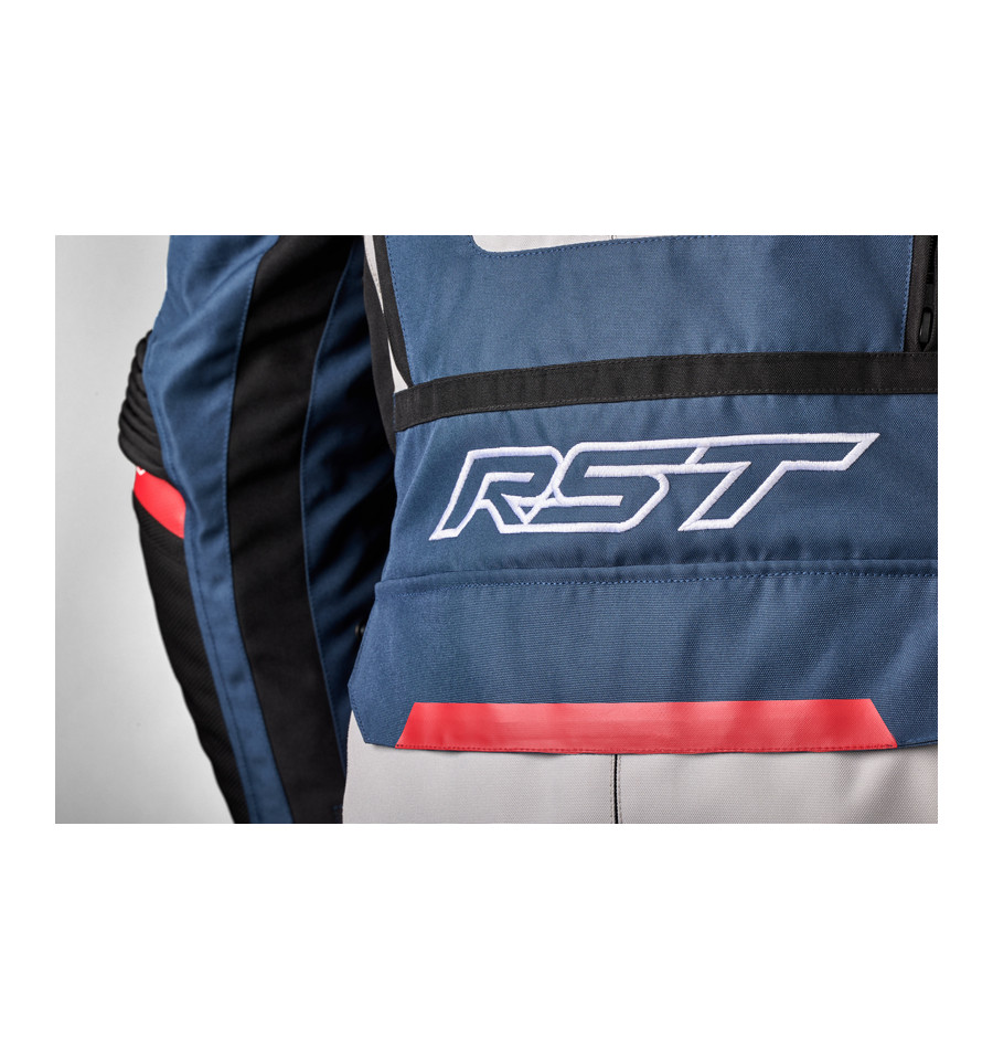 Pantalon moto textile RST Adventure-X - Bleu Rouge