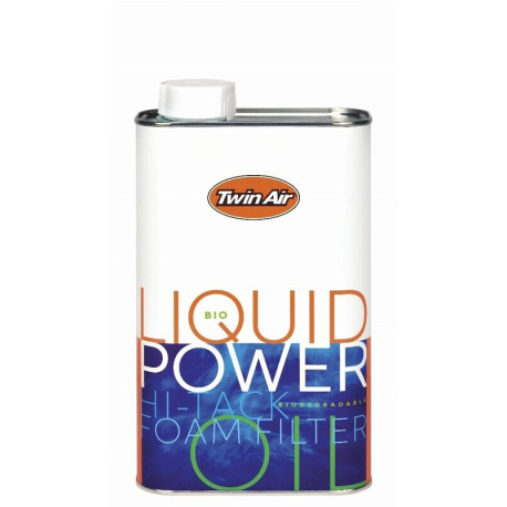 Huile pour filtre à air TWIN AIR Bio Liquid Power Foam biodégradable - Bidon 1L x12