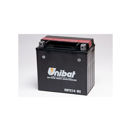 Batterie Unibat CBTX14-BS - Livrée avec flacons d'acide séparé.
